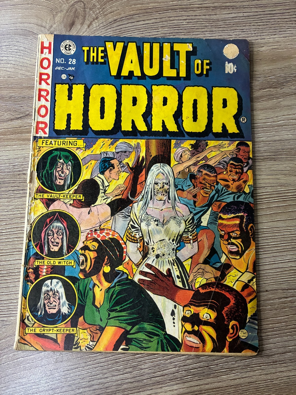 VAULT OF HORROR #28 1952 1953 EC COMICS PRE-CODE HORROR  PCH Burns PEDIGREE