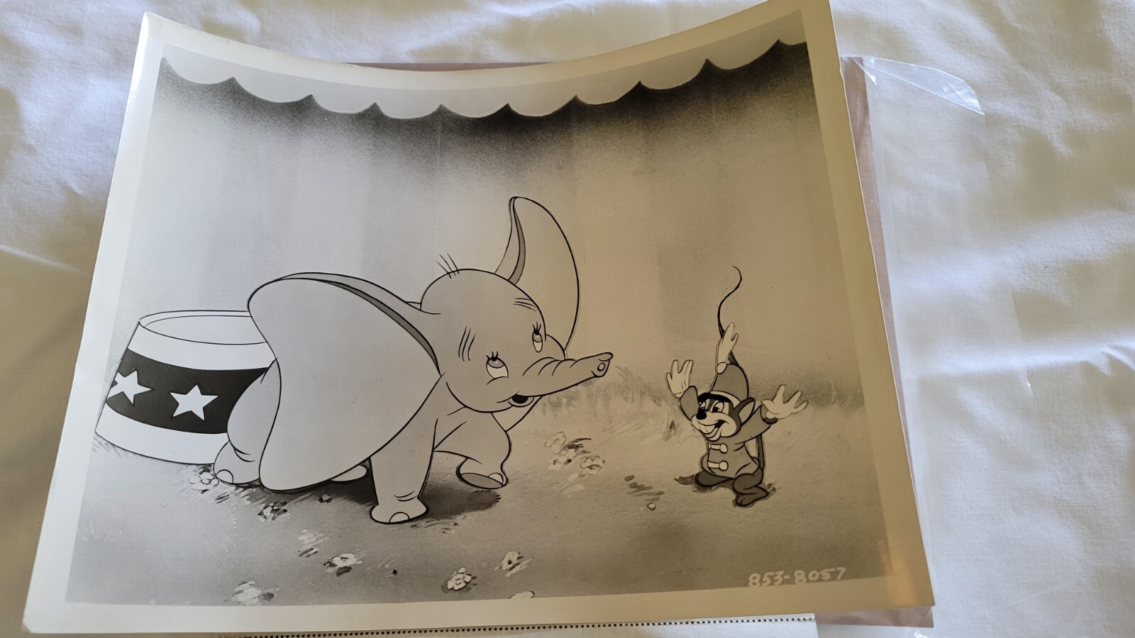 1955 Disneyland Dumbo TV debut on ABC - promo press photo original Disney 1950's