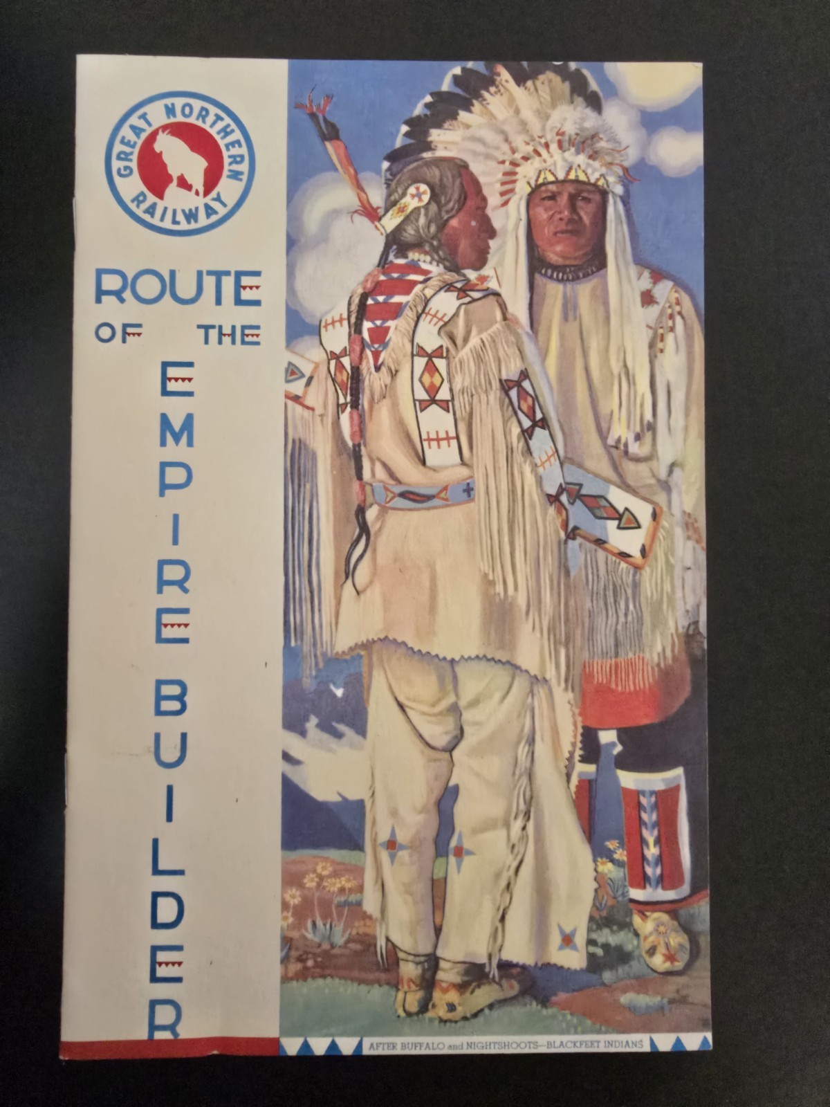 1994 Burlington Northern Directors Special Train Menu Great Northern Empire...