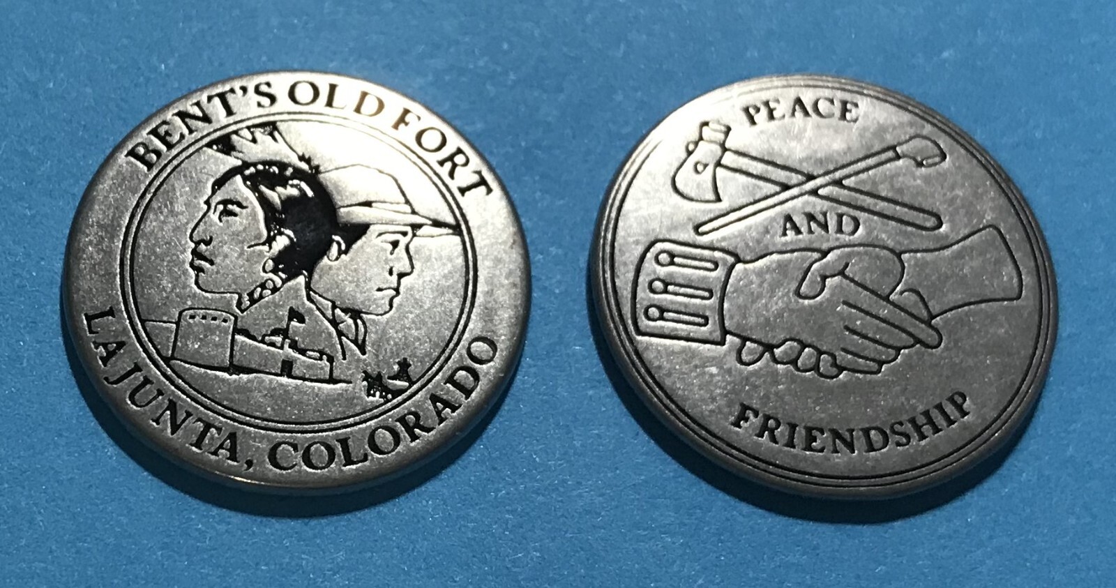 Bent's Old Fort Peace and Friendship Token Bent's Old Fort Peace and Friendship Token