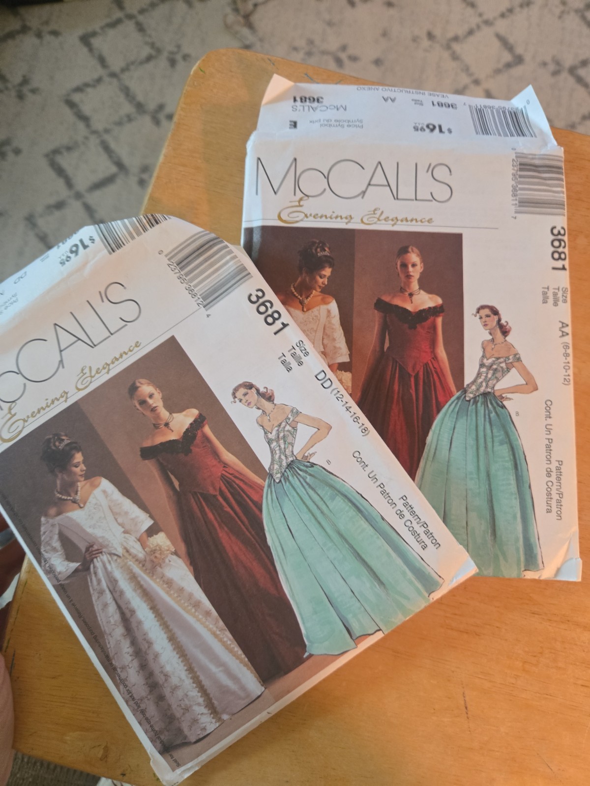 2 PATTERNS: McCall's Misses' Tops and Skirts 3681 Size 6-12 AND 12-18 UNCUT FF 2 PATTERNS: McCall's Misses' Tops and Skirts 3681 Size 6-12 AND 12-18 UNCUT FF