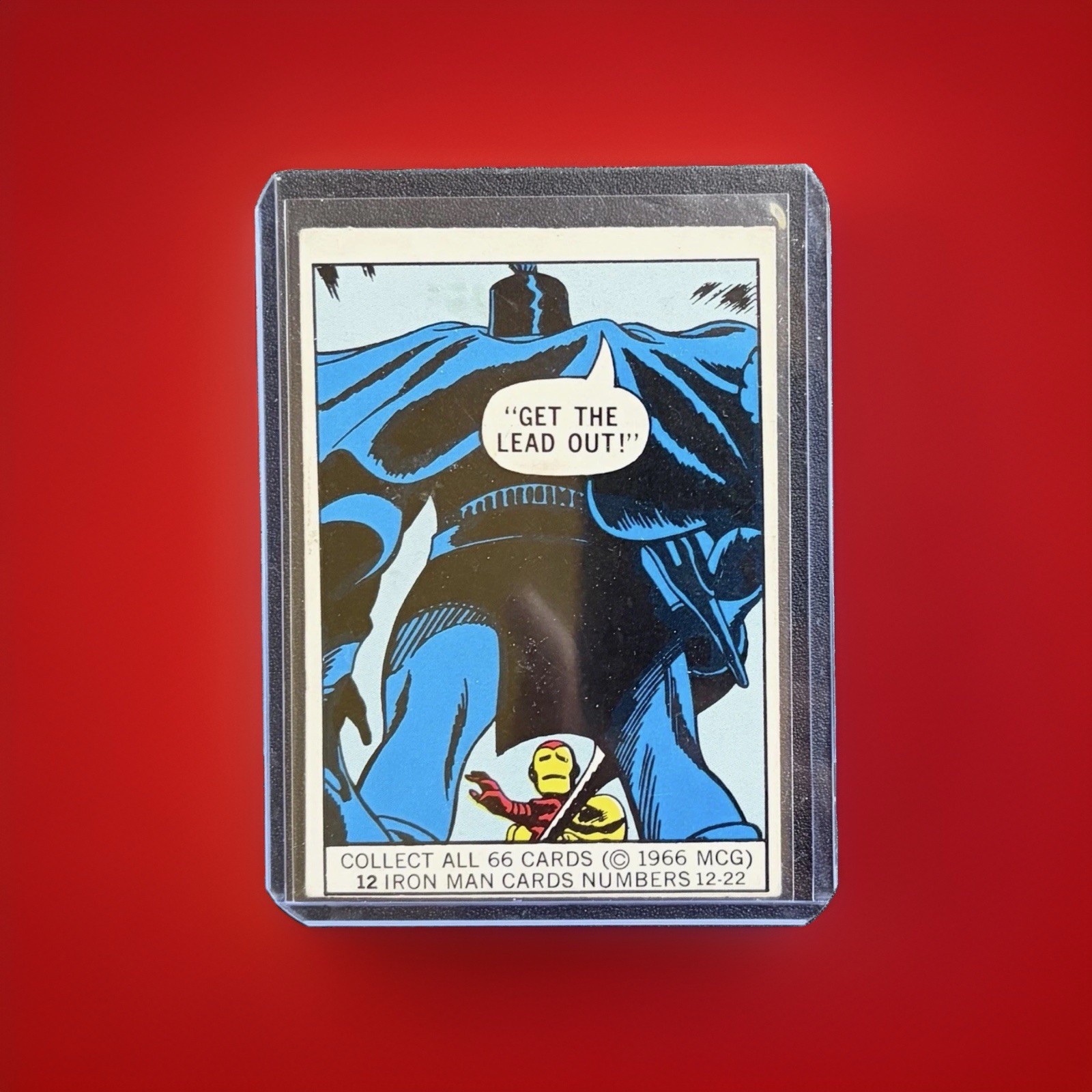 1966 DONRUSS MARVEL SUPER HEROES #12 Iron Man Rookie Card 1966 DONRUSS MARVEL SUPER HEROES #12 Iron Man Rookie Card