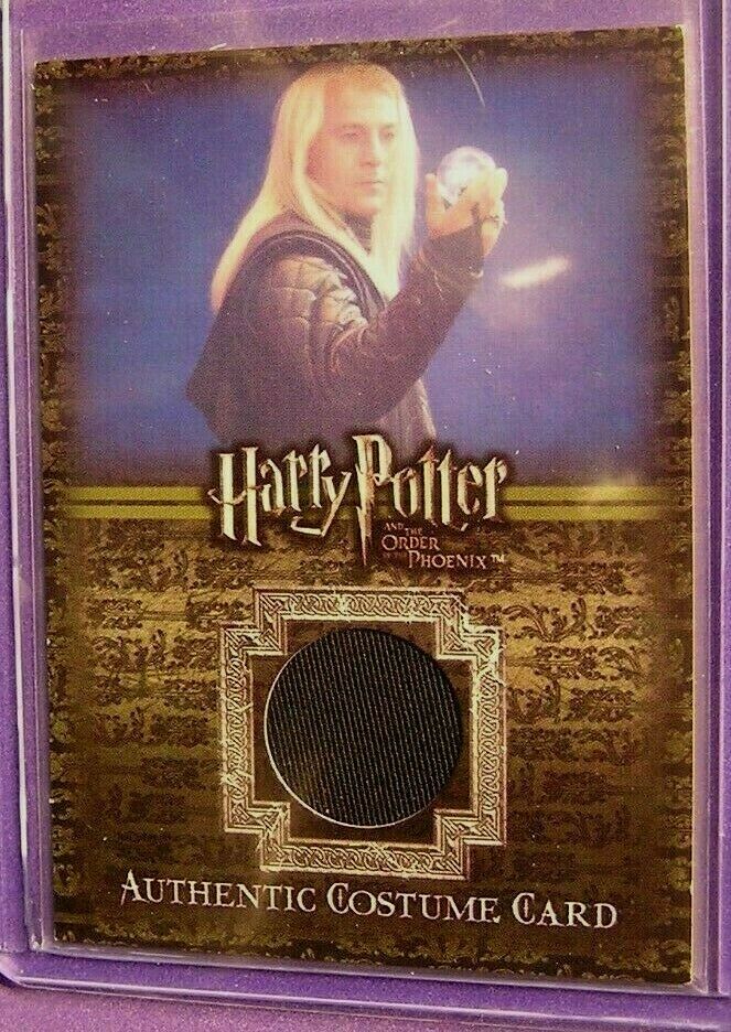 Harry Potter-Jason Isaacs-Lucius Malfoy-OOTP-Screen Used-Relic-Film-Costume Card