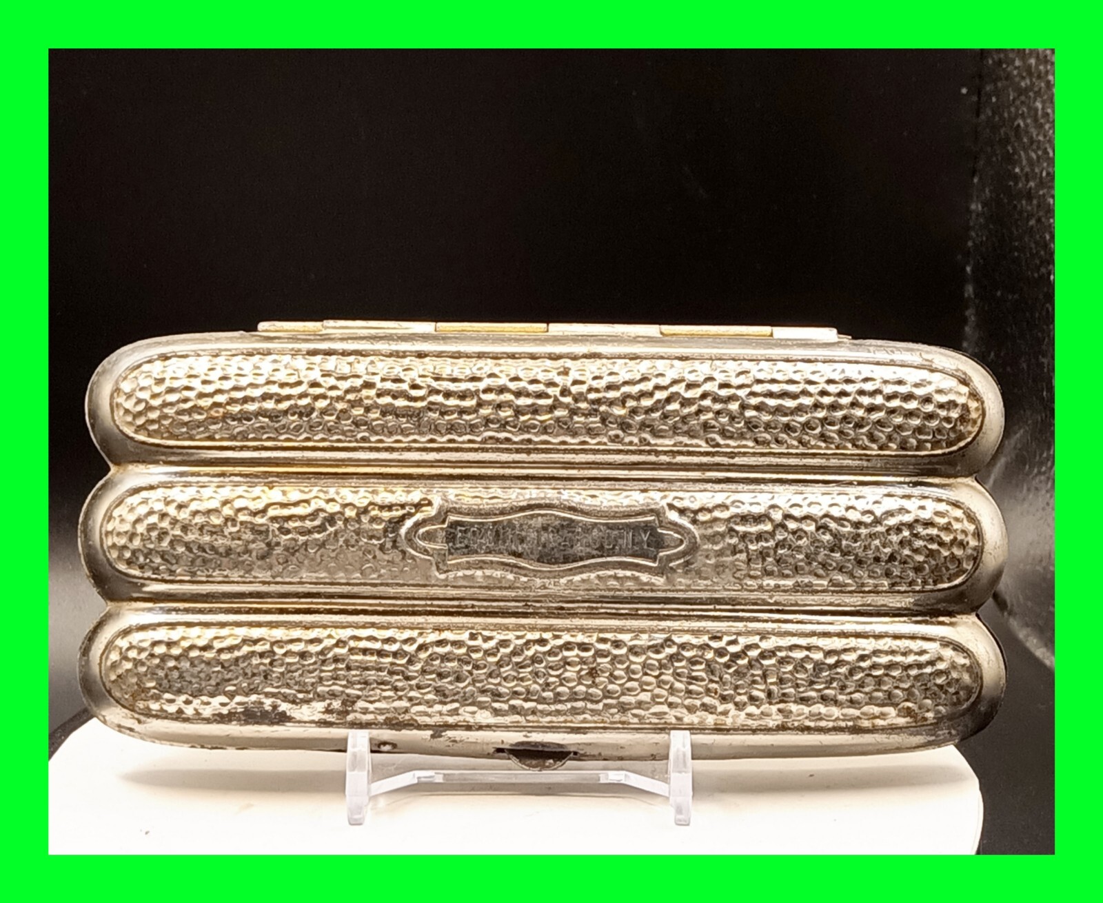 Early Antique Edwin Cigar Co. N.Y. 3 Place Cigar Holder Metal Case - RARE Early Antique Edwin Cigar Co. N.Y. 3 Place Cigar Holder Metal Case - RARE