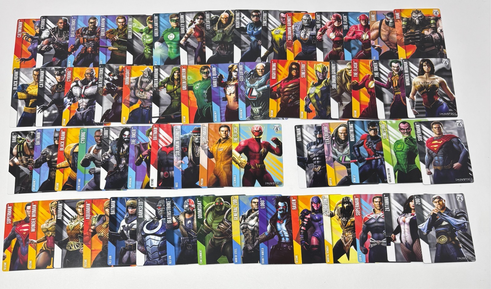 DC Injustice 60x Common/Uncommon Set (Series 4, Non-Foil, Matte) Arcade Cards DC Injustice 60x Common/Uncommon Set (Series 4, Non-Foil, Matte) Arcade Cards