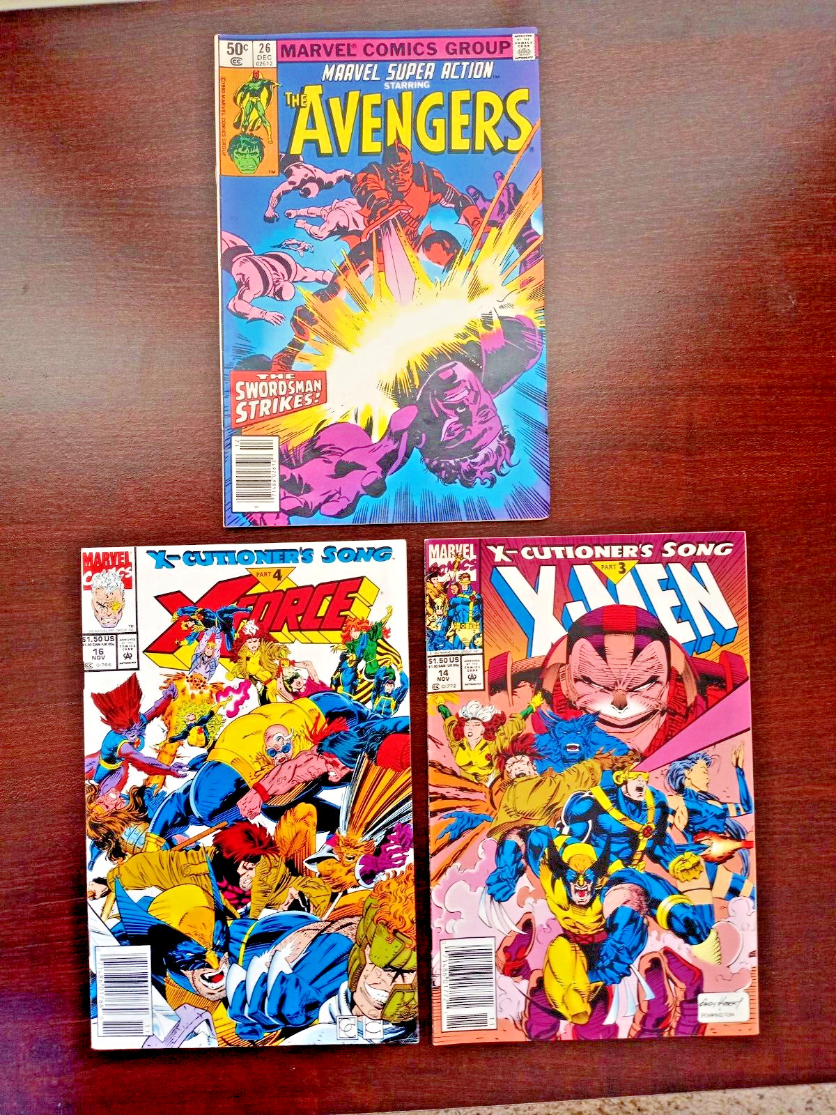 1992 Marvel Comics X-Men #14 XForce #16 (X-cutioner\'s Song) & 1980 The Avengers 