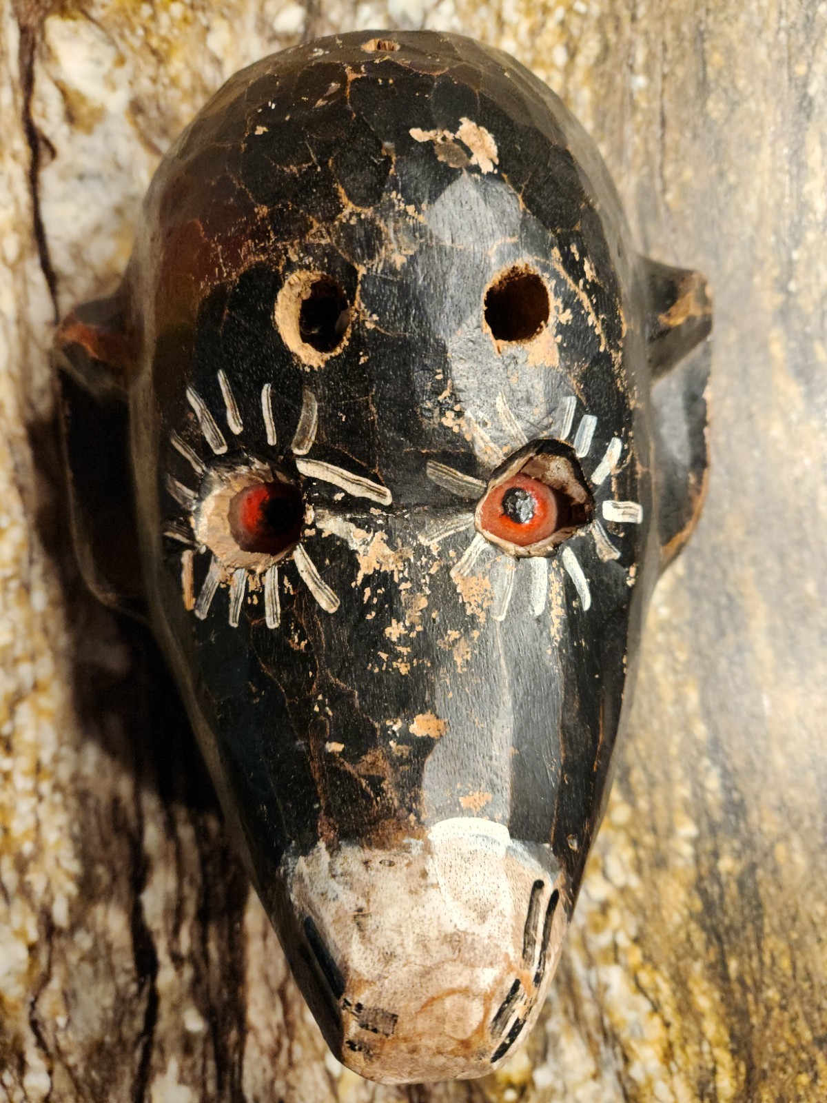 *Authentic* Worn Vintage/Antique Guatemalan Ceremonial Dance Mask – Morería Tax *Authentic* Worn Vintage/Antique Guatemalan Ceremonial Dance Mask – Morería Tax