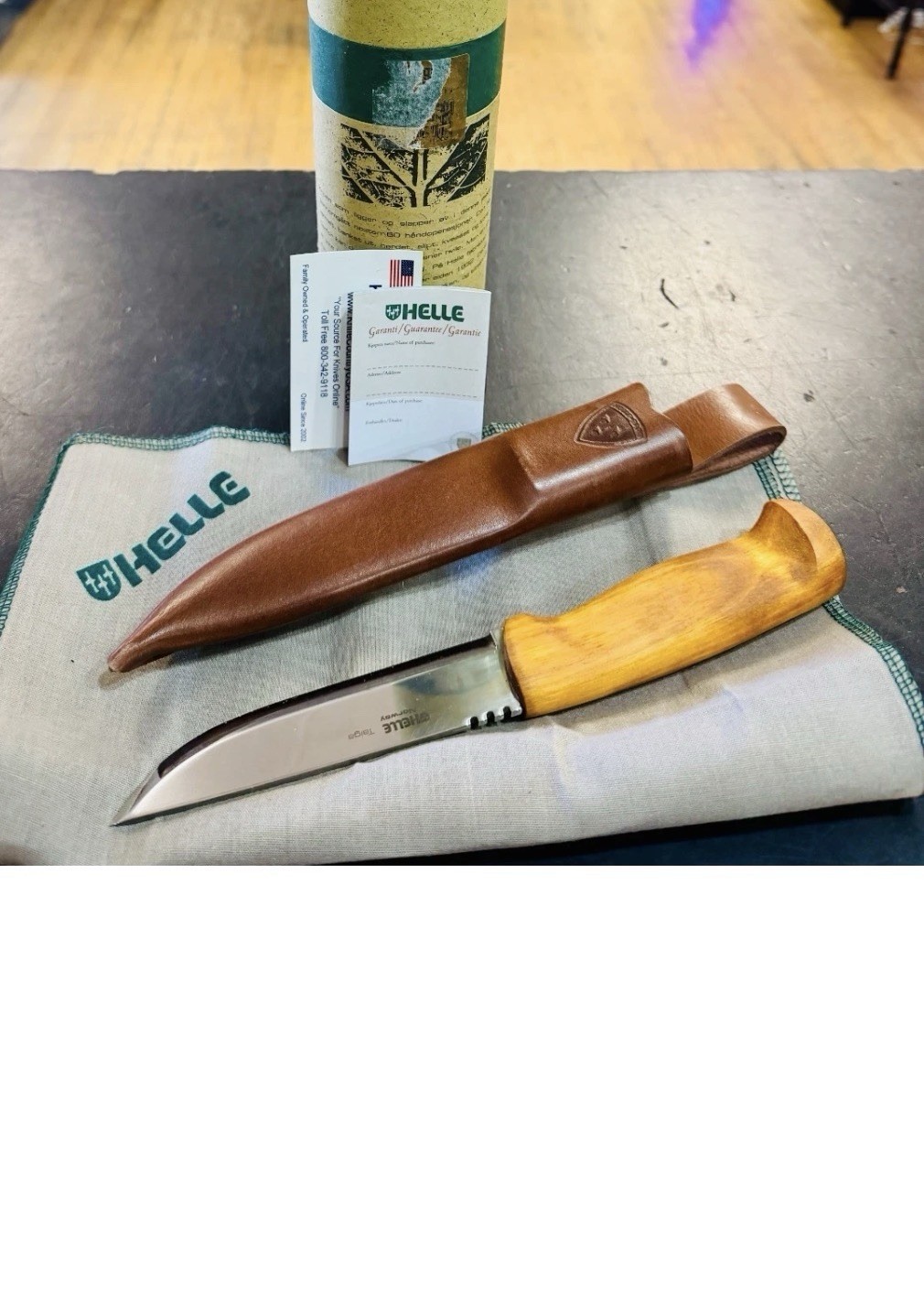 Rare Discontinued Helle Knives Taiga  EDC HUNTING Knife Norway New In Box