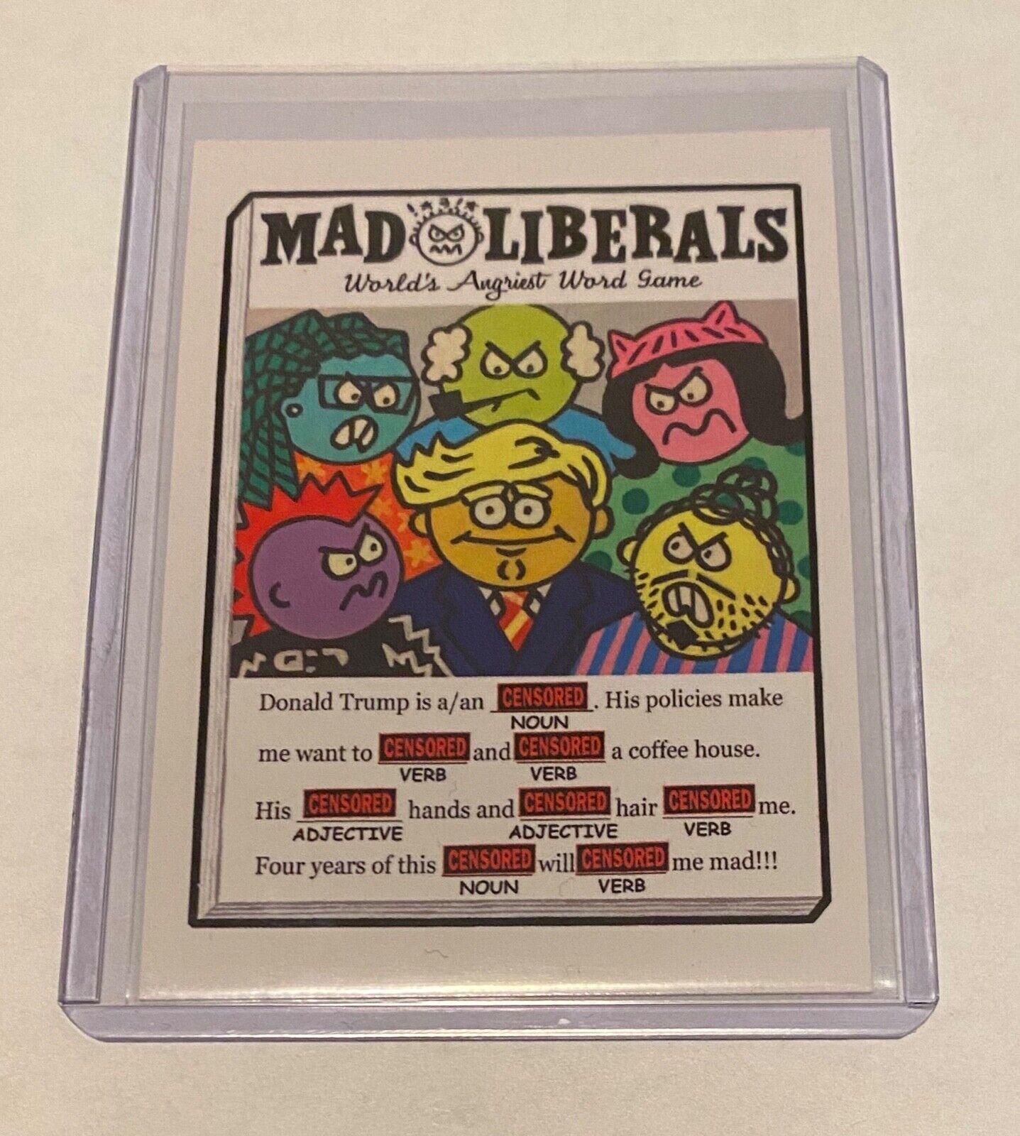 MAD LIBERALS Wacky Packages 2017 Garbage Pail Kids Trumpocracy First 100 Days 81