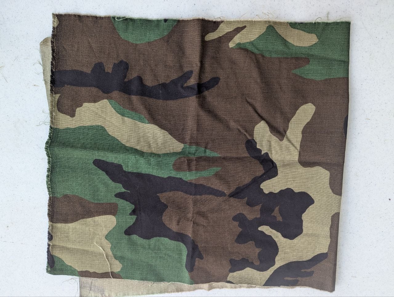USGI Woodland Camo Ripstop Fabric M81 Military Cloth Material 30x10" - MT28