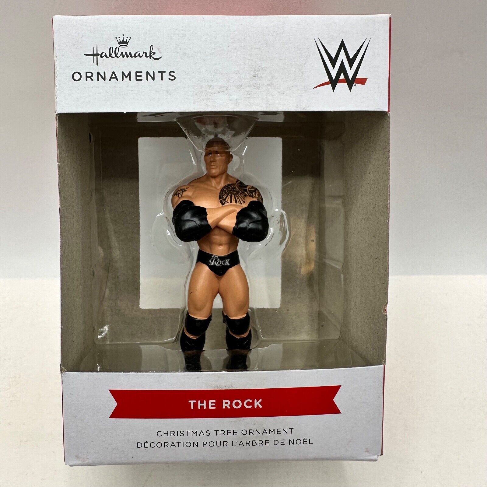 Hallmark WWE Dwayne The Rock Johnson Christmas Ornament