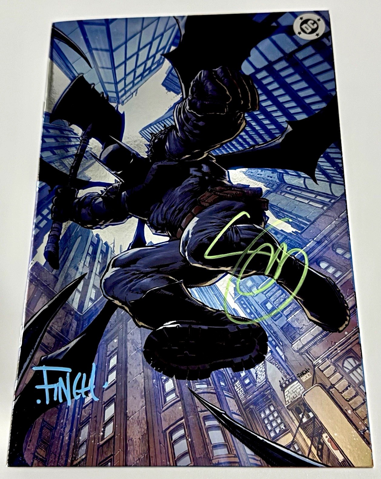 Absolute Batman #7 DOUBLE SIGNED Finch Snyder COA Virgin Foil C2E2 Mr Freeze