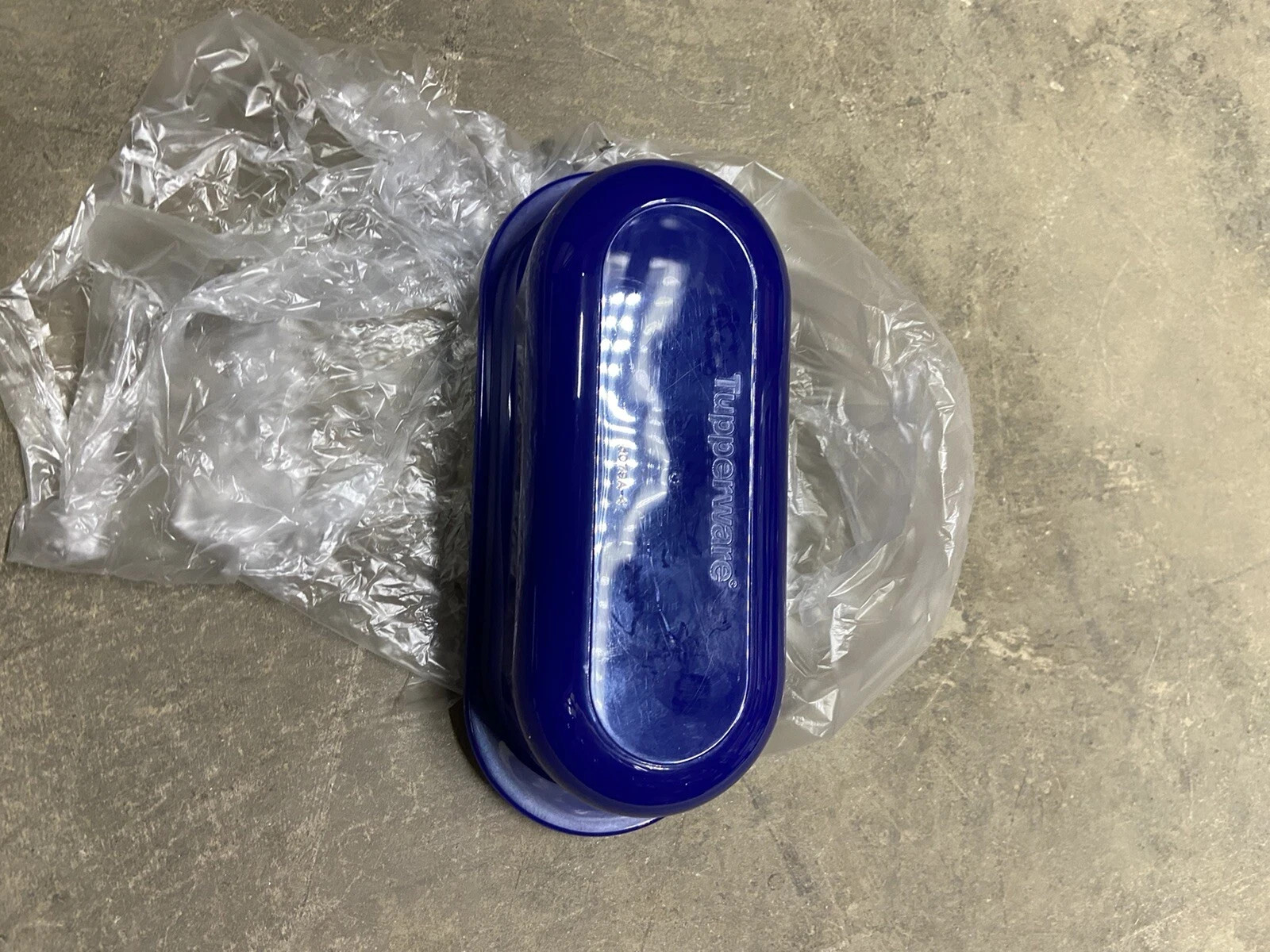 New TUPPERWARE Impressions Small Butter Dish SINGLE STICK blue New TUPPERWARE Impressions Small Butter Dish SINGLE STICK blue