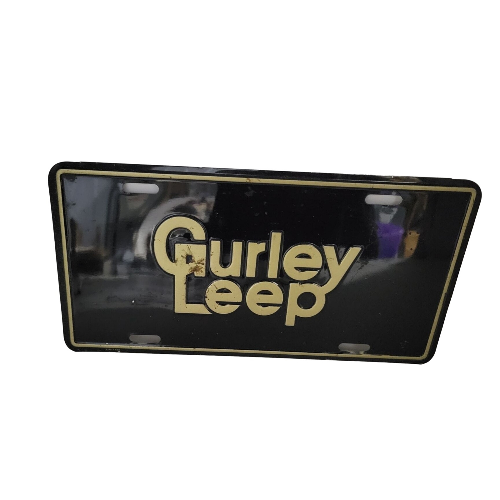 Vintage Gurley Leep License Plate Vintage Gurley Leep License Plate