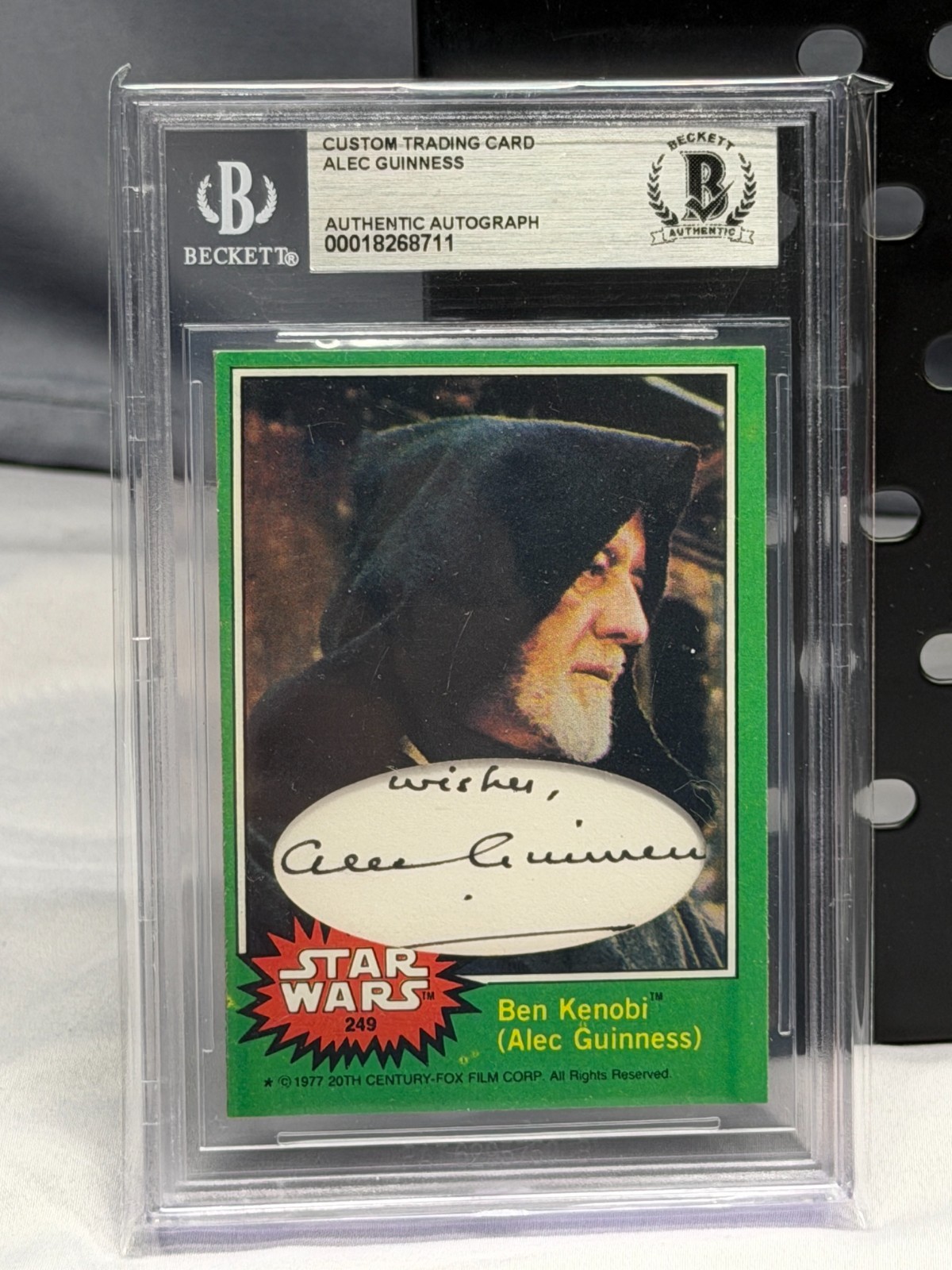 1/1 Alec Guinness 1977 BGS Star Wars OB1 Wan SIGNED Auto Topps Card Ben Kenobi 1/1 Alec Guinness 1977 BGS Star Wars OB1 Wan SIGNED Auto Topps Card Ben Kenobi