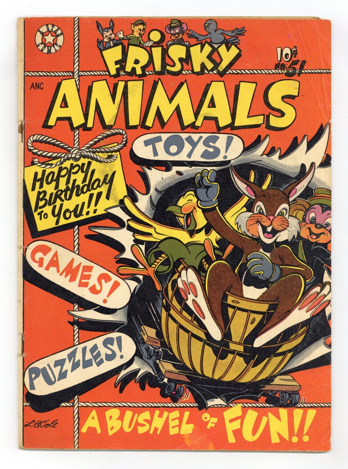 Frisky Animals #51 PR 0.5 1952 Frisky Animals #51 PR 0.5 1952