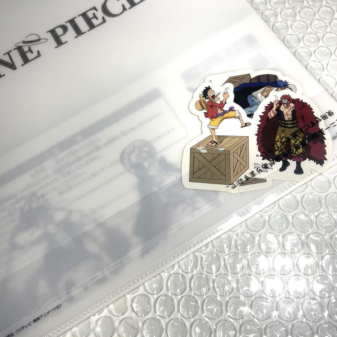 One Piece Ichibankuji Clear File Sticker Luffy Law Kid