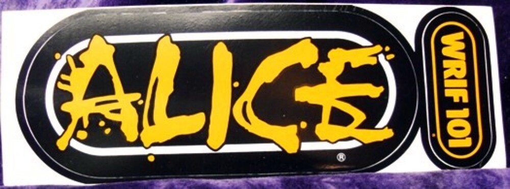 Vintage 101 WRIF Detroit Alice Cooper Bumper Sticker Vintage 101 WRIF Detroit Alice Cooper Bumper Sticker
