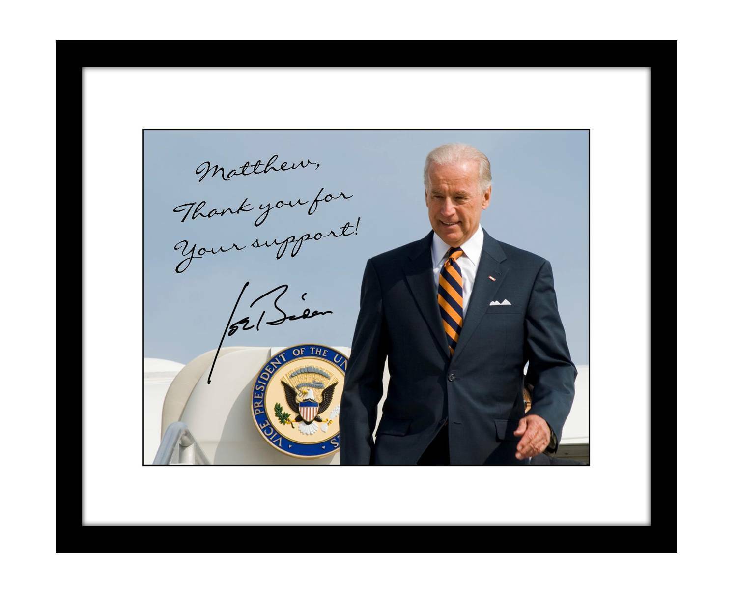 Joe Biden 8x10 signed photo YOUR name personalized president autographed US
