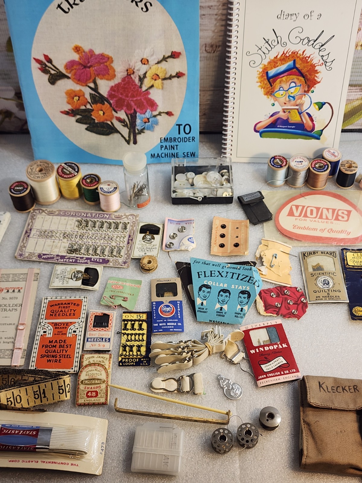 Vintage Sewing Notions Lot - Buttons, Snaps, Hooks, Needles, Zip, Etc. #3 Vintage Sewing Notions Lot - Buttons, Snaps, Hooks, Needles, Zip, Etc. #3