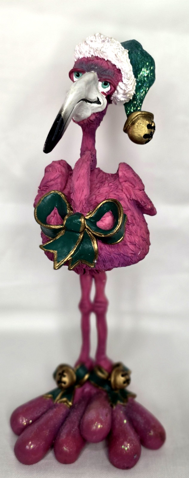 Christmas Flamingo Bobblehead, Doug Harris, Resin Figure, "Bobble Bods" 2002 Christmas Flamingo Bobblehead, Doug Harris, Resin Figure, "Bobble Bods" 2002