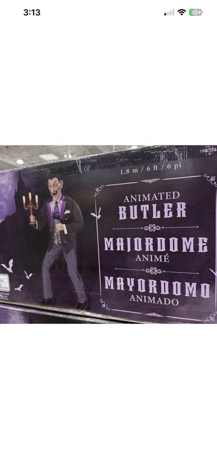 6' Animated Vampire Butler with LED Eyes and Sound - FAST SHIPPING 6' Animated Vampire Butler with LED Eyes and Sound - FAST SHIPPING