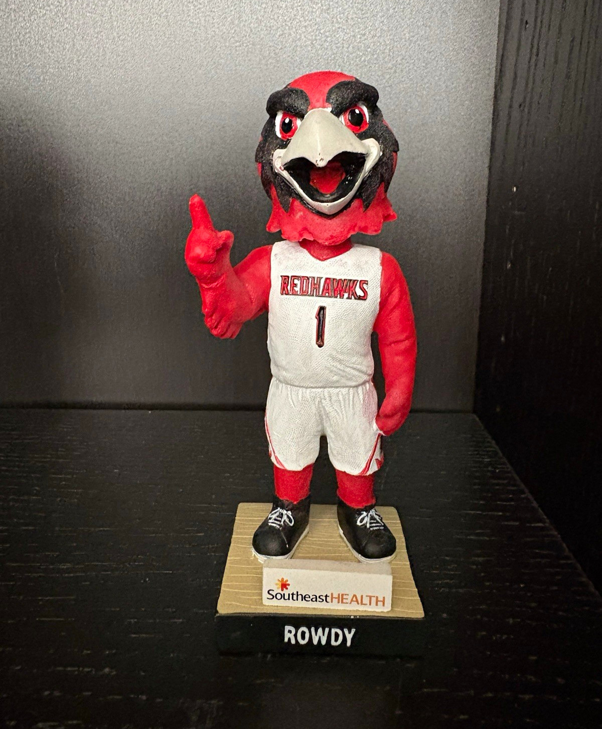 Southeast Missouri SeMo Rowdy Redhawks Basketball Mascot Bobblehead Bobble Southeast Missouri SeMo Rowdy Redhawks Basketball Mascot Bobblehead Bobble