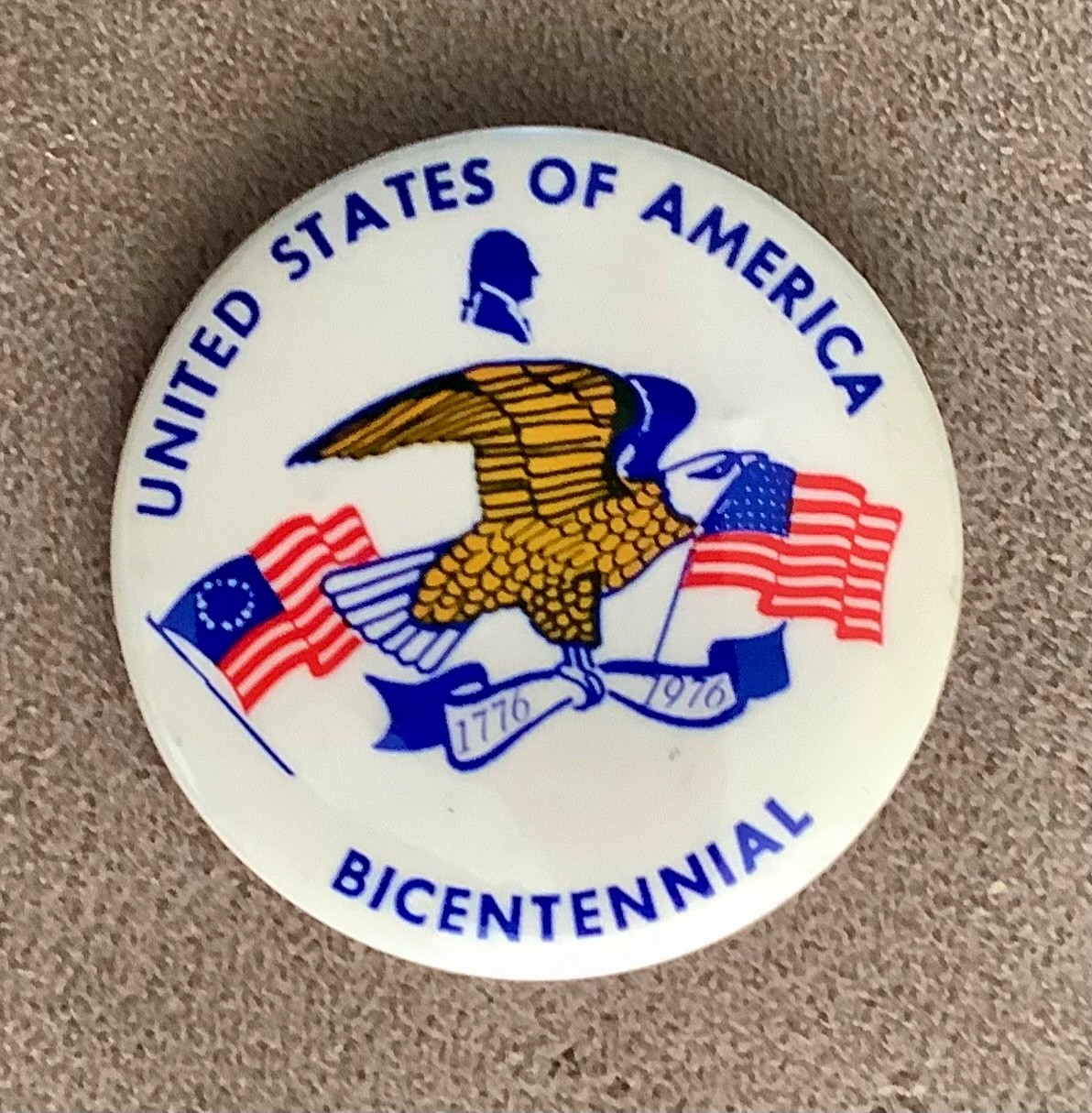 United States Of America 1776 - 1976 Bicentennial Vintage Pinback Button United States Of America 1776 - 1976 Bicentennial Vintage Pinback Button