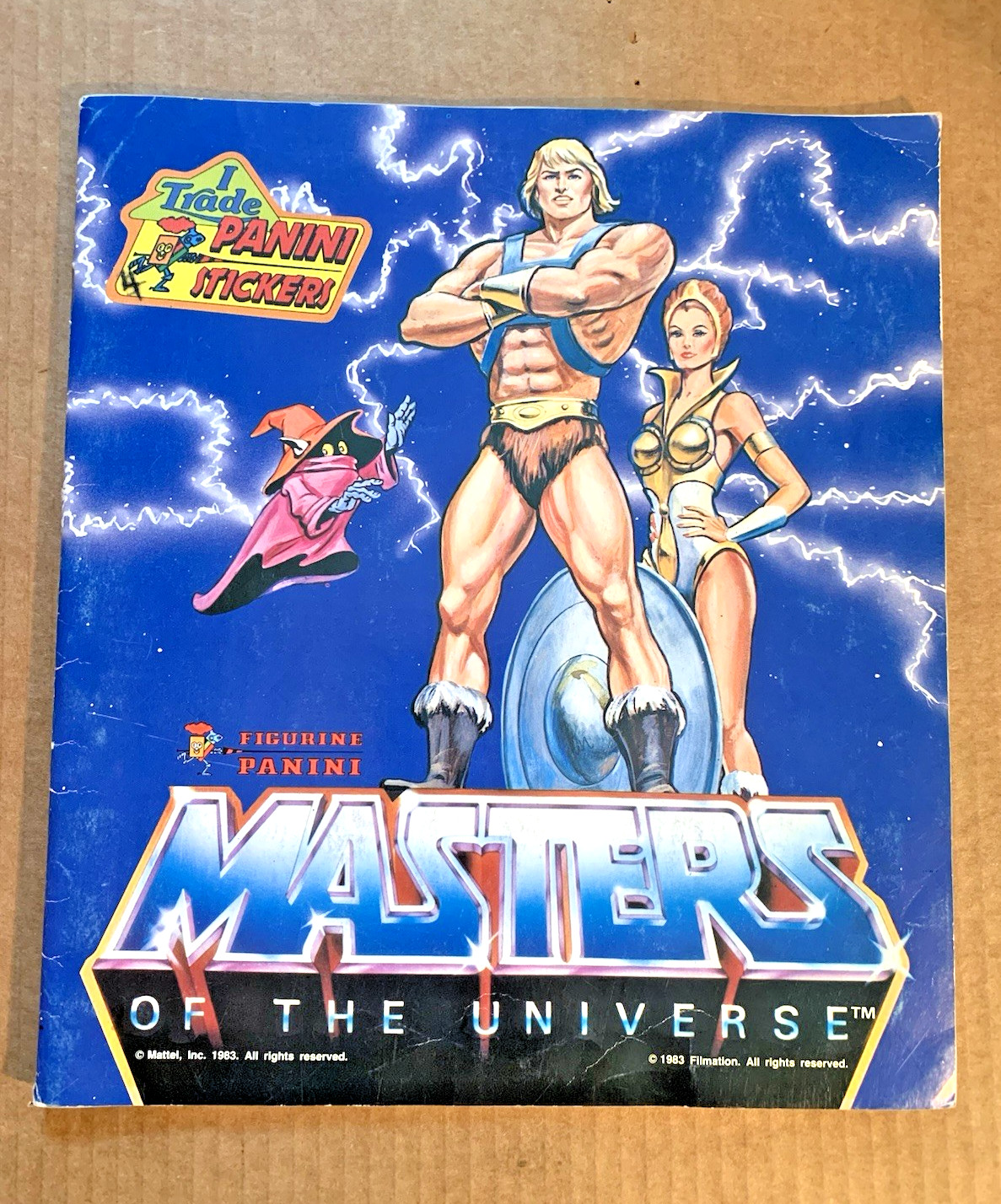 1983 Panini Masters Of The Universe Sticker Album Need 3 stickers 1983 Panini Masters Of The Universe Sticker Album Need 3 stickers