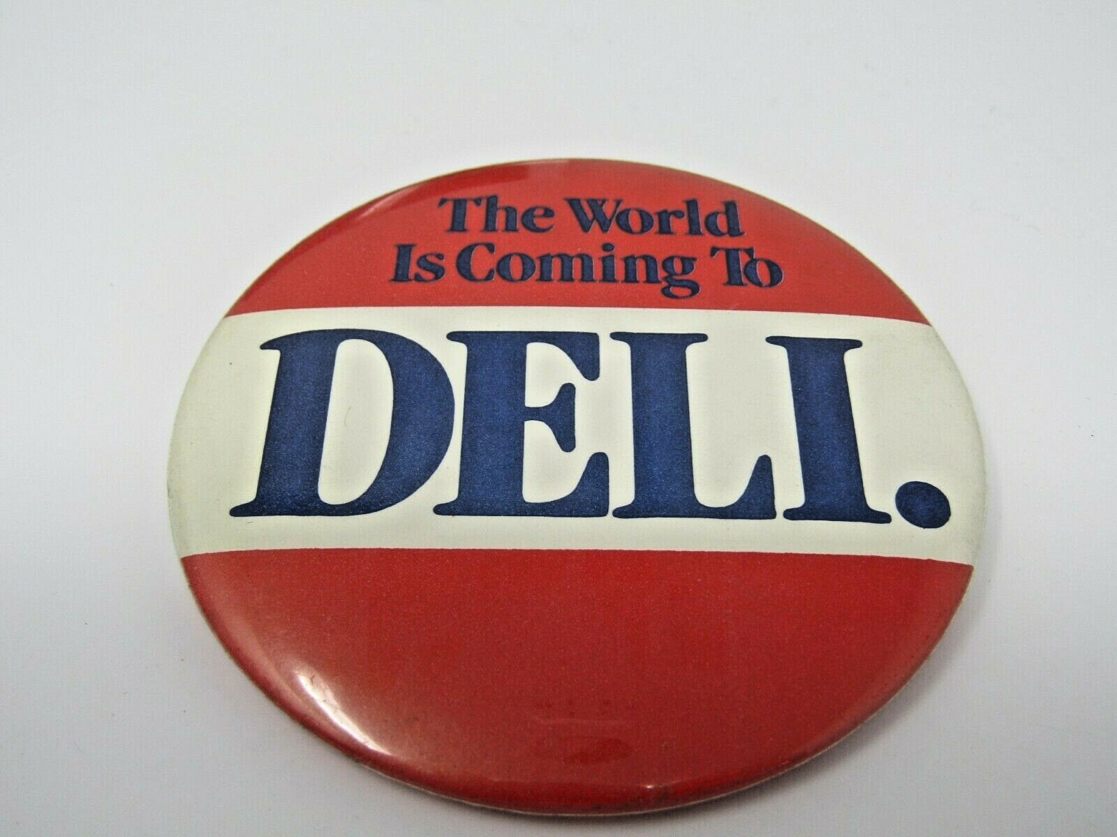 Vintage Dell Computers Pinback Button "The World is Coming to Dell" Promo Slogan Vintage Dell Computers Pinback Button "The World is Coming to Dell" Promo Slogan