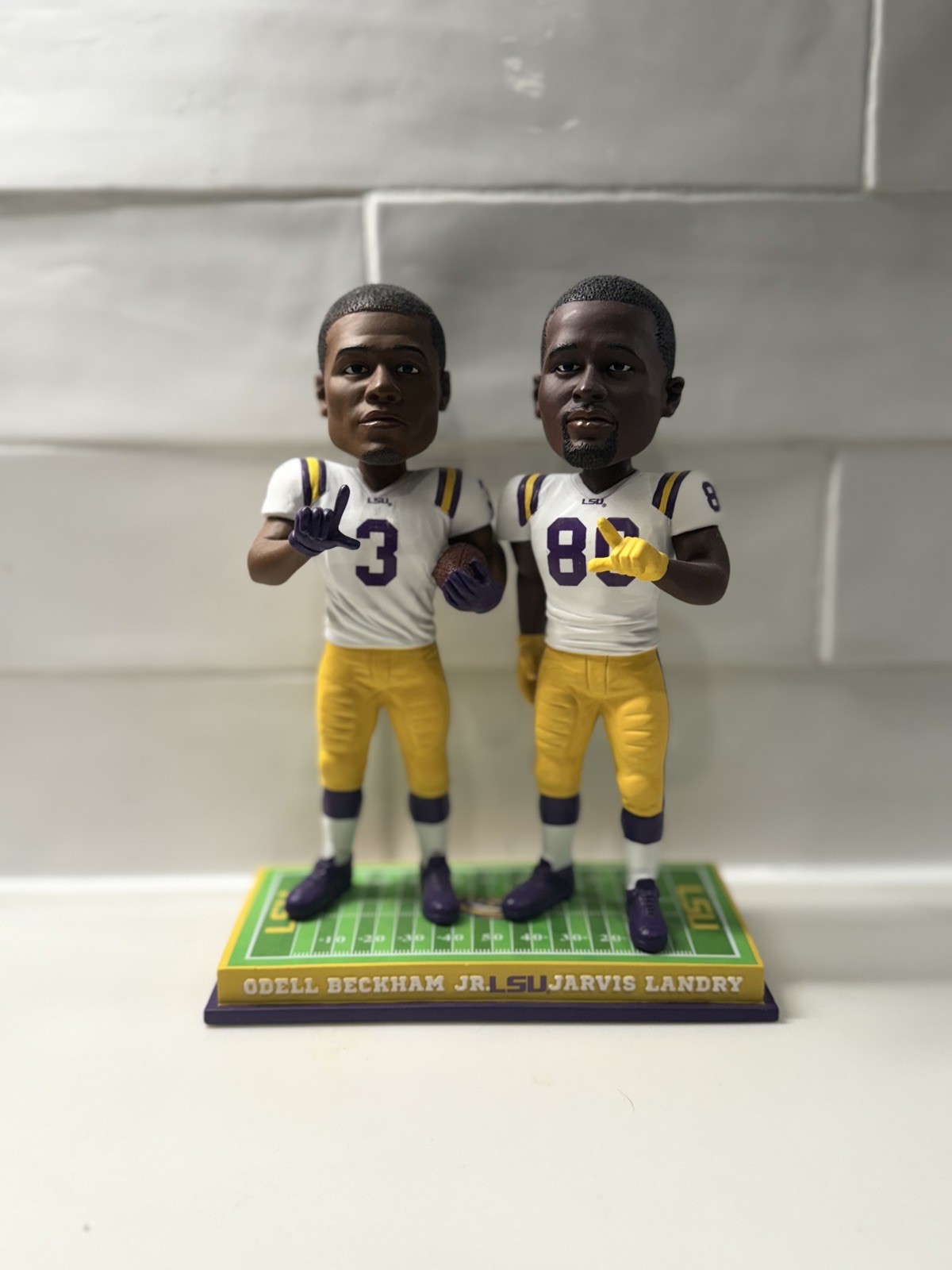 RARE Vintage #1 of 1000 LSU Dual Bobblehead Jarvis Landry and Odell Beckham Jr