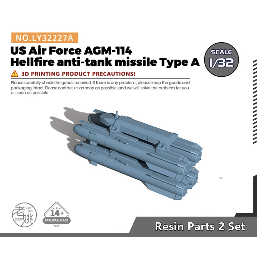 1/35 1/72 1/48 Usaf Agm-114 Hellfire Anti-tank Missile Kit Unpainted 1/35 1/72 1/48 Usaf Agm-114 Hellfire Anti-tank Missile Kit Unpainted