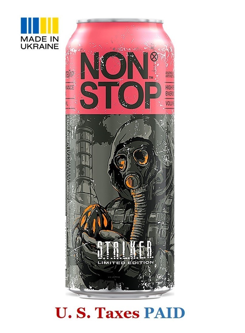 Non Stop S.T.A.L.K.E.R Red Can 500ml Energy Drink Non-Alcoholic New 2026 Ukraine Non Stop S.T.A.L.K.E.R Red Can 500ml Energy Drink Non-Alcoholic New 2026 Ukraine