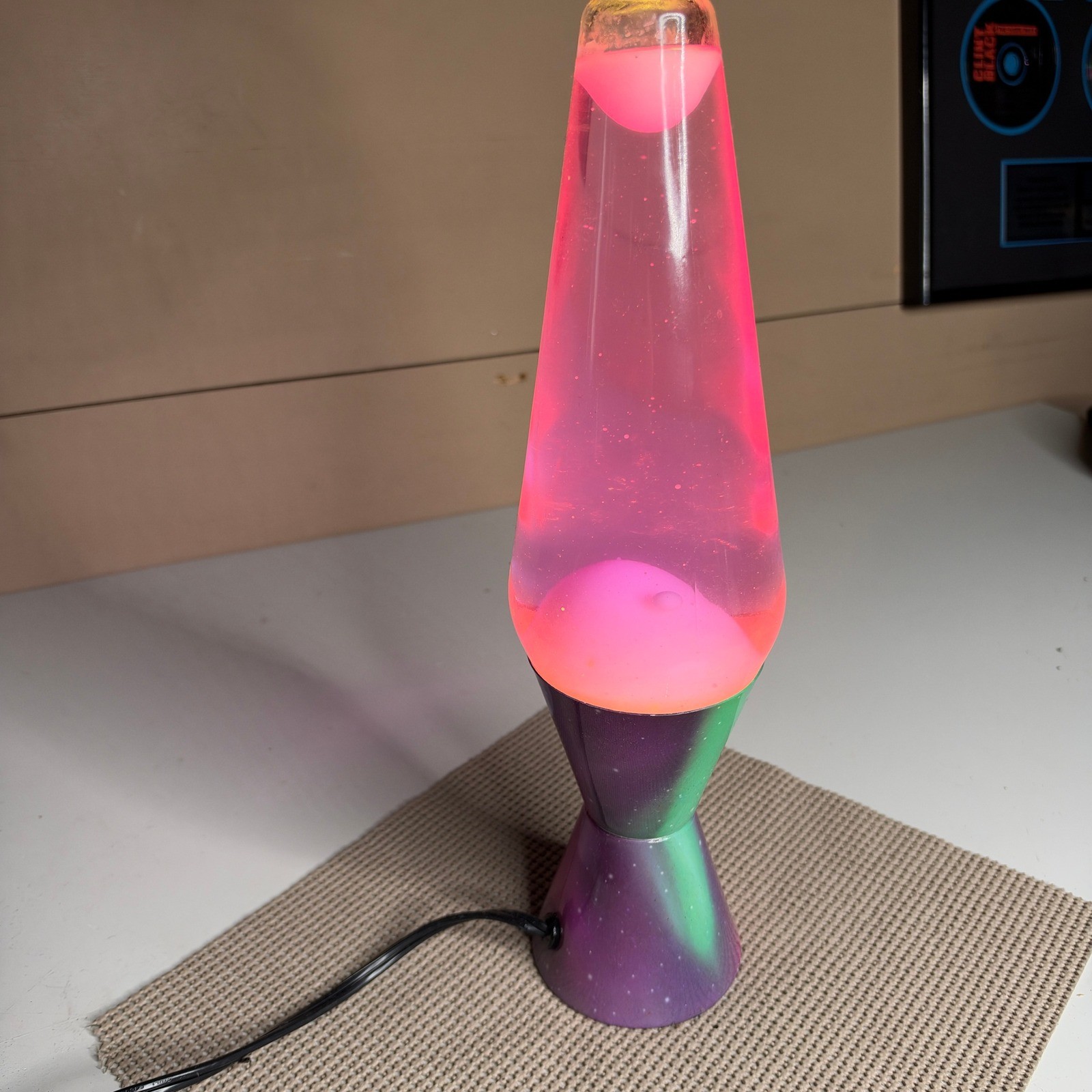 Vintage 2006 Pink Lava Motion Lamp Galaxy Nebula Base Purple Liquid F4019 14.5in Vintage 2006 Pink Lava Motion Lamp Galaxy Nebula Base Purple Liquid F4019 14.5in