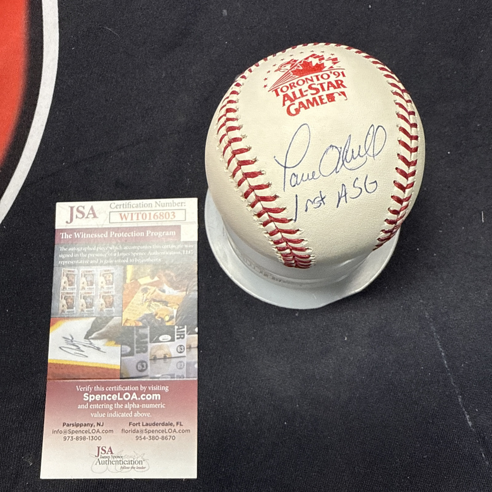 Paul O’Neill Signed Cincinnati Reds 1991 All Star Game Baseball Inscribed JSA Paul O’Neill Signed Cincinnati Reds 1991 All Star Game Baseball Inscribed JSA