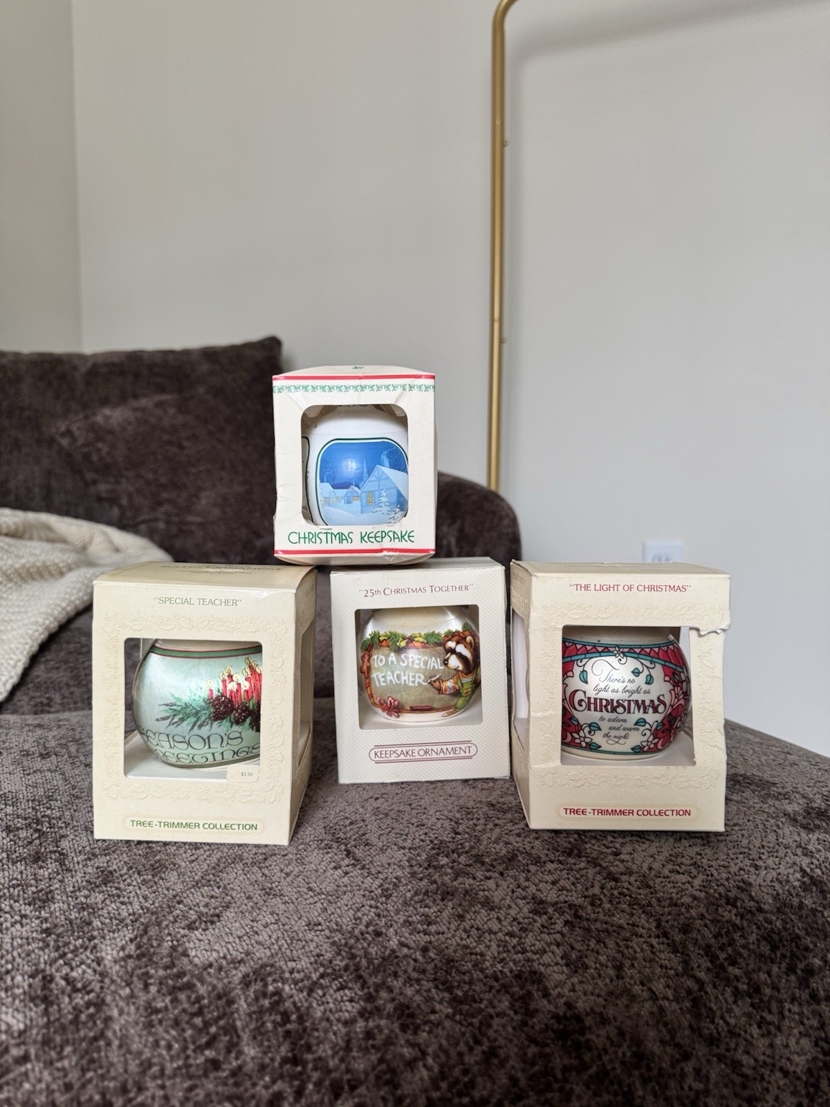 (4) Vintage 1979-82 Keepsake Ornaments (4) Vintage 1979-82 Keepsake Ornaments