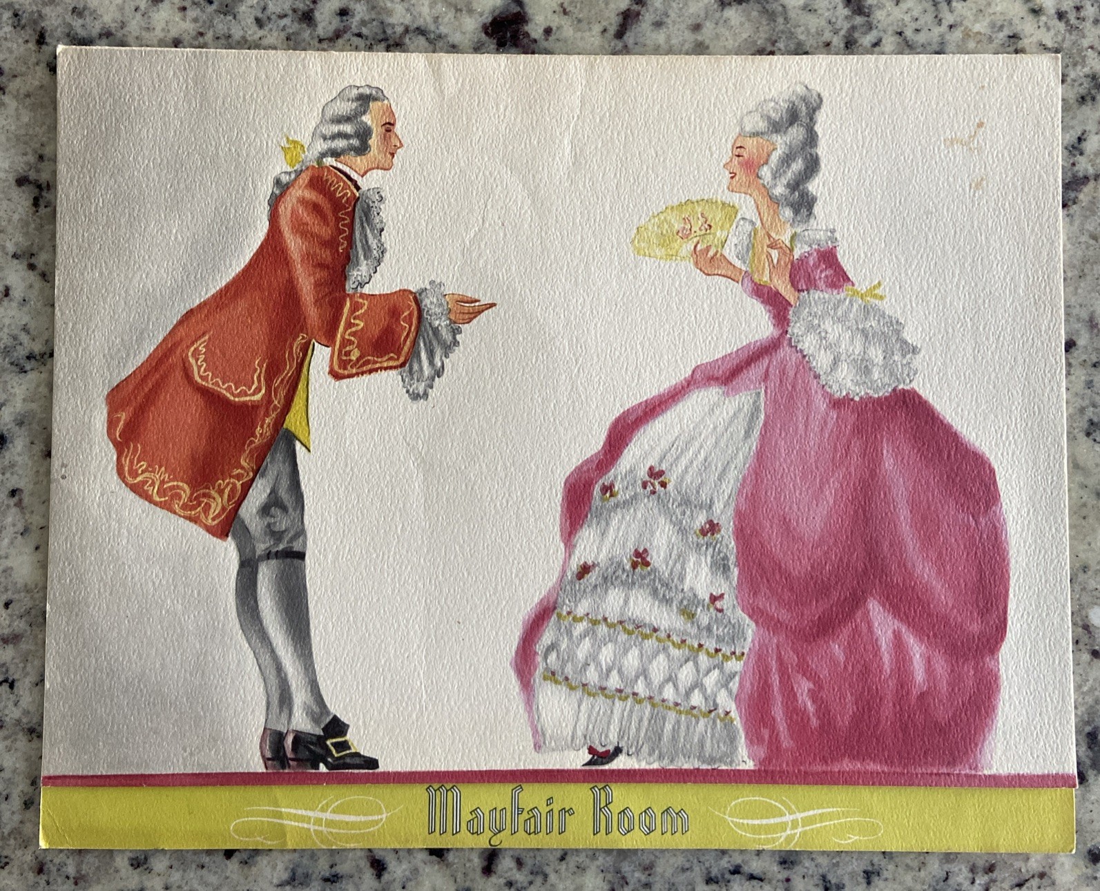 Vintage 1947 The Blackstone Hotel Mayfair Room Dinner Club Menu Chicago IL