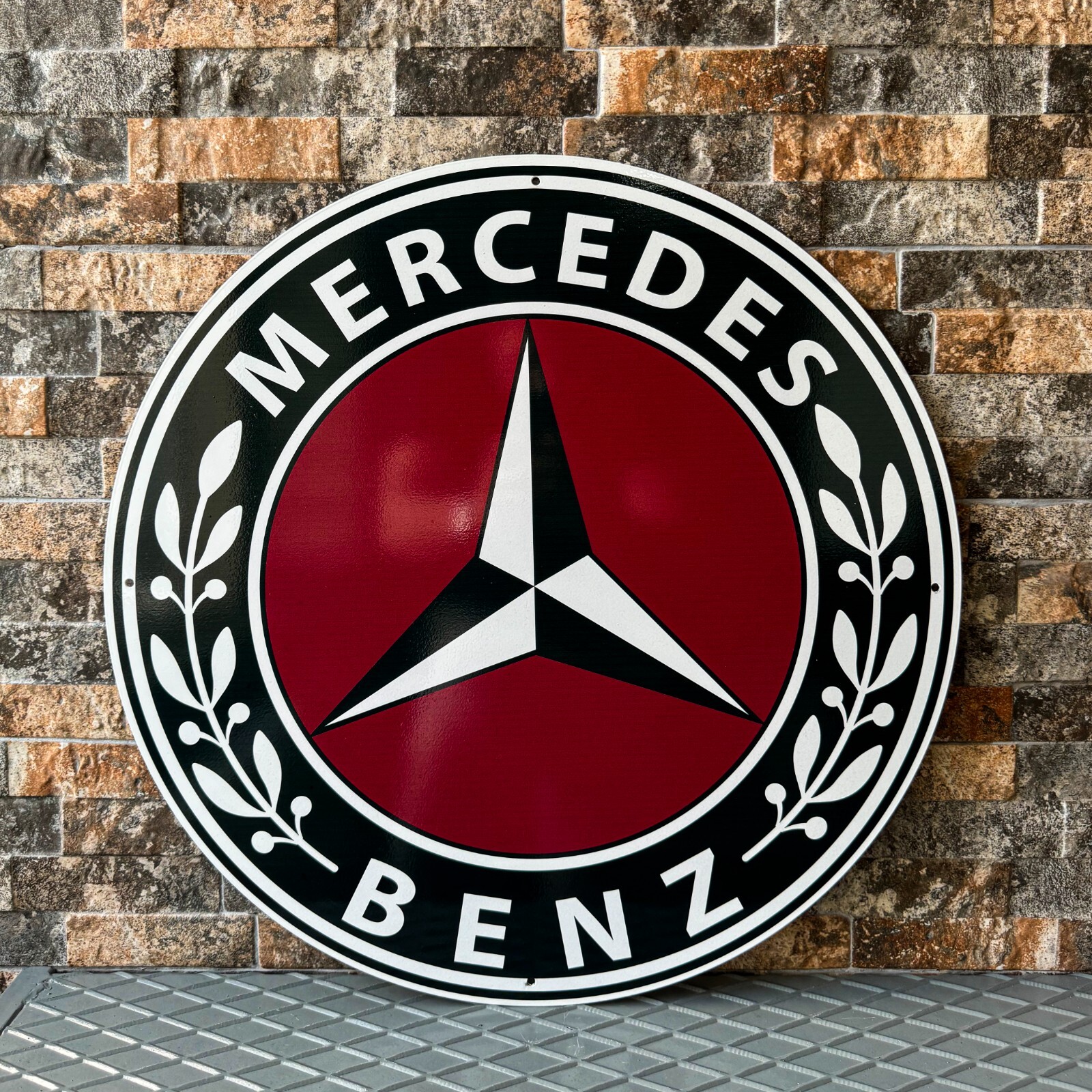 MERCEDES BENZ Sign - High Quality - RARE - Service Dealer - 19.7" (50cm) MERCEDES BENZ Sign - High Quality - RARE - Service Dealer - 19.7" (50cm)