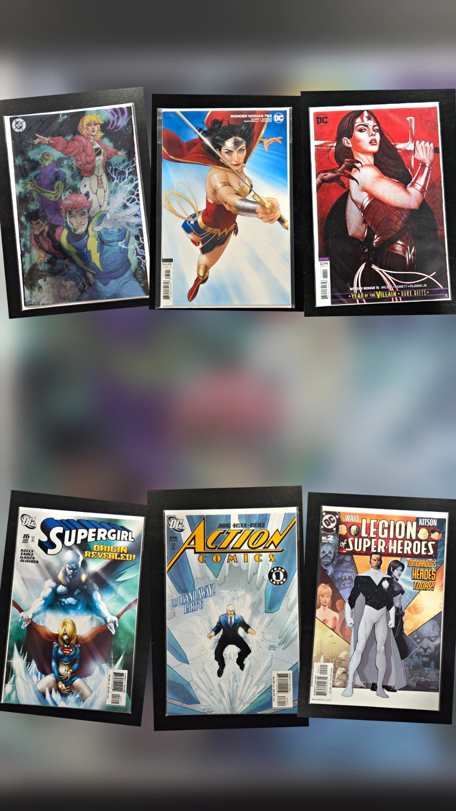DC Comics Random Lot Wonder Woman Supergirl Action Comics Legion #1 Foil See Pic DC Comics Random Lot Wonder Woman Supergirl Action Comics Legion #1 Foil See Pic