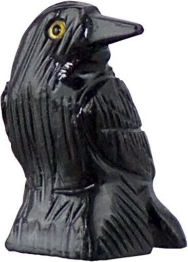 Raven Black Onyx Spirit Animal, Pocket Totem, Worry Comfort Stone