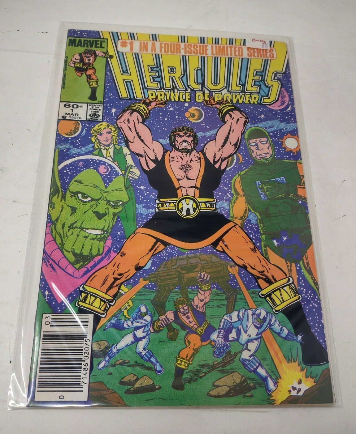 Hercules Prince of Power #1 1984 Marvel Comics High Grade Bob Layton Vintage Hercules Prince of Power #1 1984 Marvel Comics High Grade Bob Layton Vintage