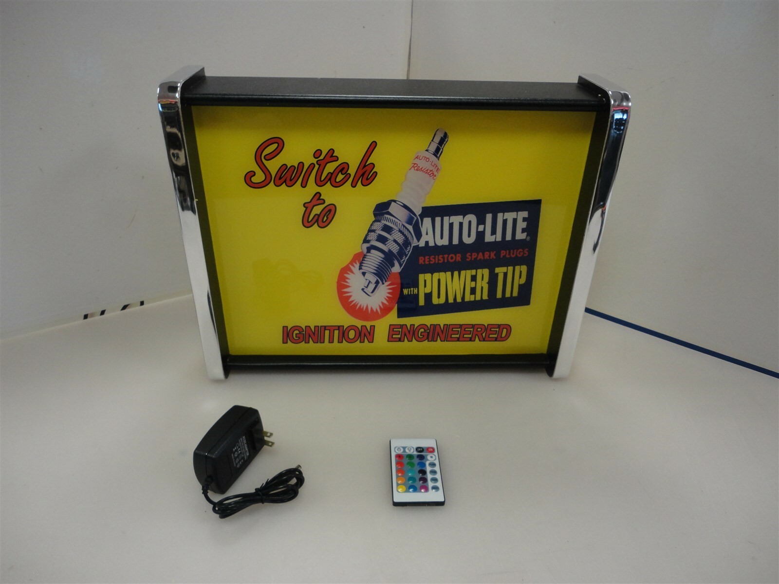 Auto Lite Spark Plug LED Display light sign box Auto Lite Spark Plug LED Display light sign box