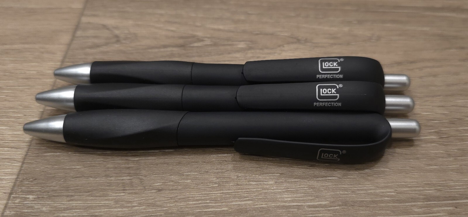 3 Black Glock Pens 