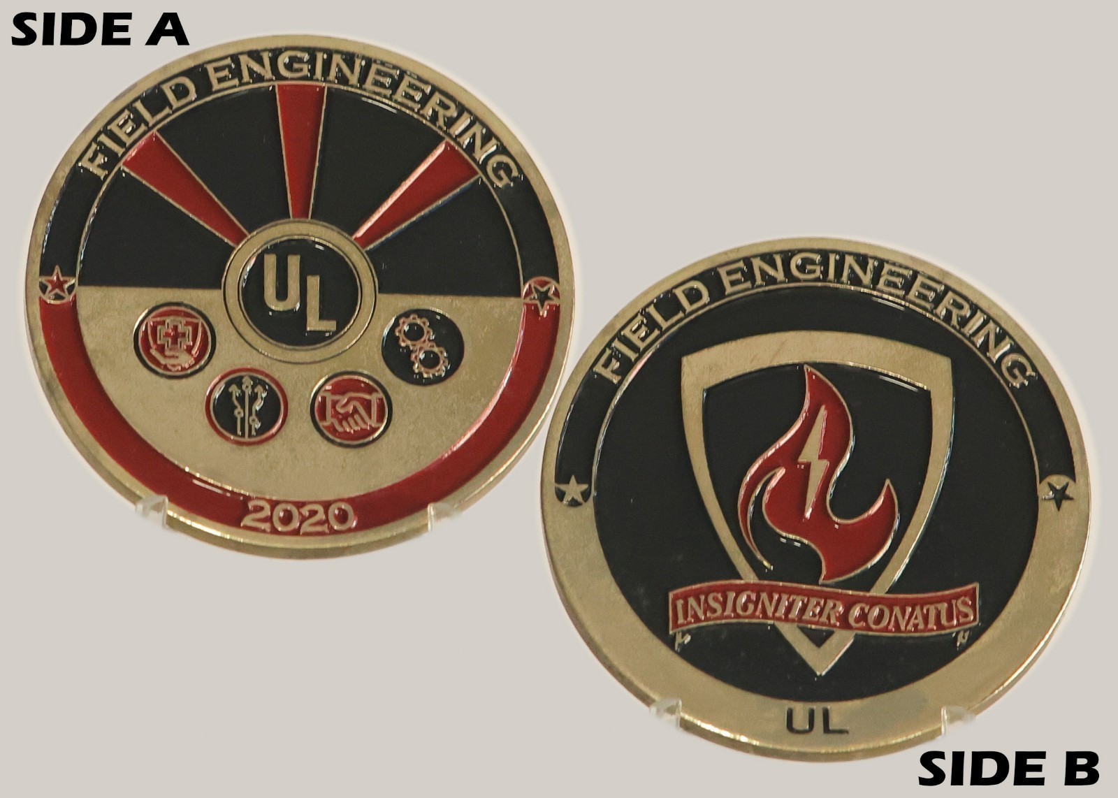UL Field Engineering 2020 Insigniter Conatus Commemorative Challenge Coin 3#H UL Field Engineering 2020 Insigniter Conatus Commemorative Challenge Coin 3#H