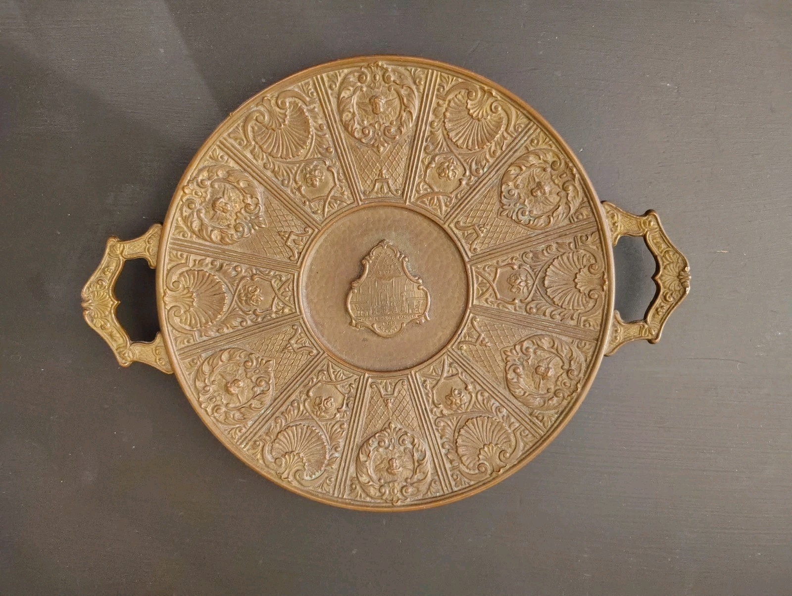 Antique Jennings Brothers Masonic Tray George Washington Alexandria Lodge 22 Antique Jennings Brothers Masonic Tray George Washington Alexandria Lodge 22
