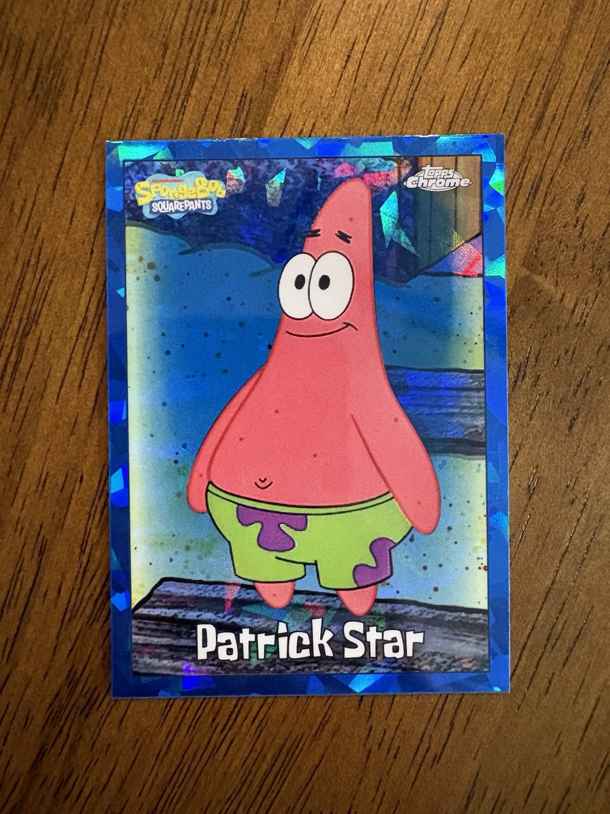 2025 Topps Chrome SpongeBob Squarepants Sapphire Patrick Star #24 A 2025 Topps Chrome SpongeBob Squarepants Sapphire Patrick Star #24 A