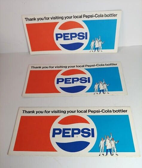1970s Pepsi Cola Thank You For Visiting Your Local Bottler Brochure Pamphlet x3 1970s Pepsi Cola Thank You For Visiting Your Local Bottler Brochure Pamphlet x3