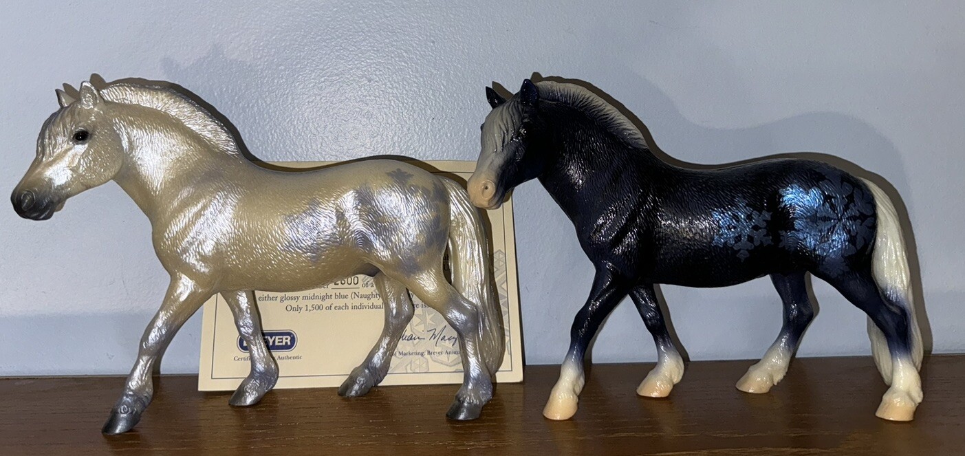 Breyer Naughty and Nice Set JAH Just About Horses 2001 One Certificate Breyer Naughty and Nice Set JAH Just About Horses 2001 One Certificate