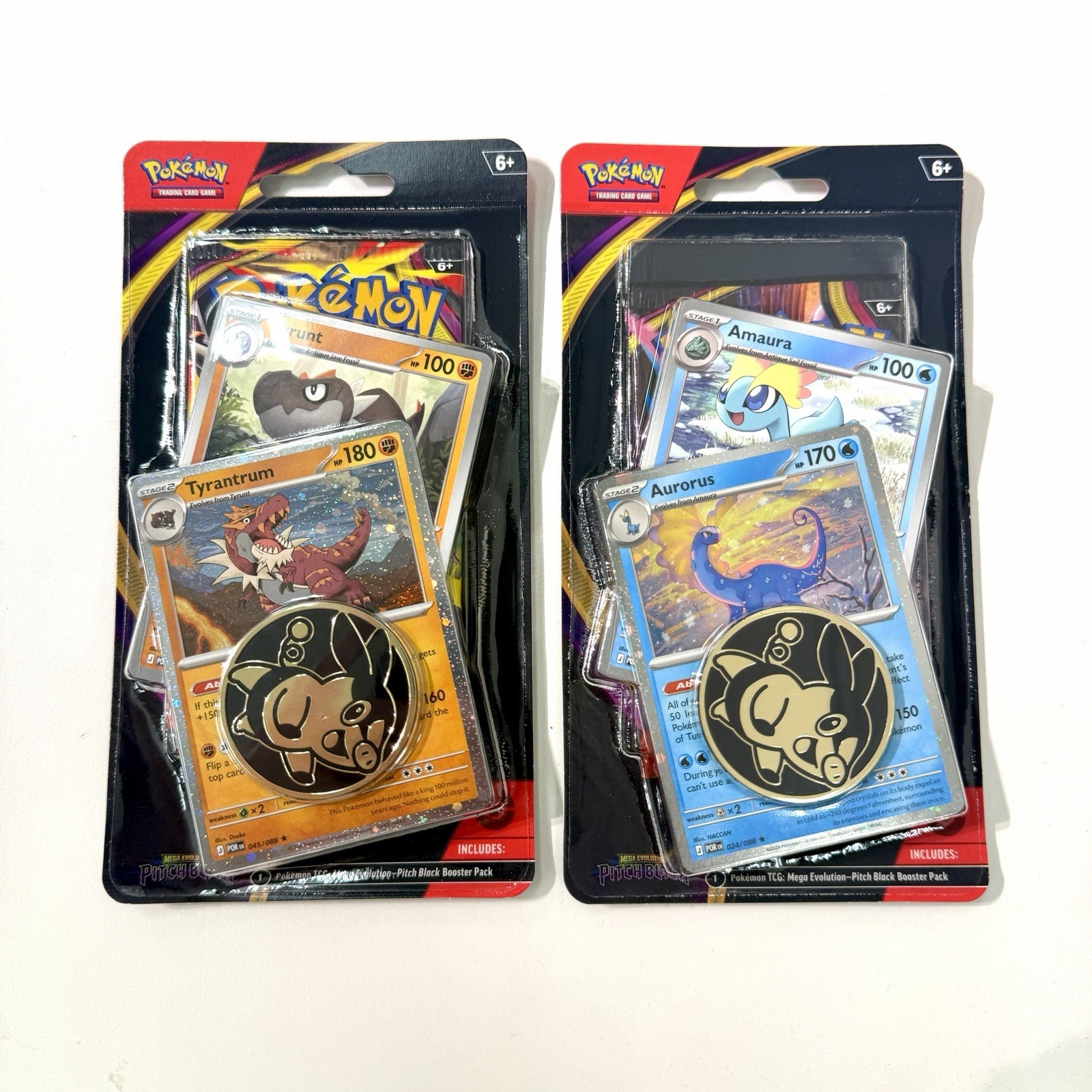 2x Pokemon TCG Pitch Black Single Pack Blister Aurorus Amaura & Tyrunt Tyrantrum