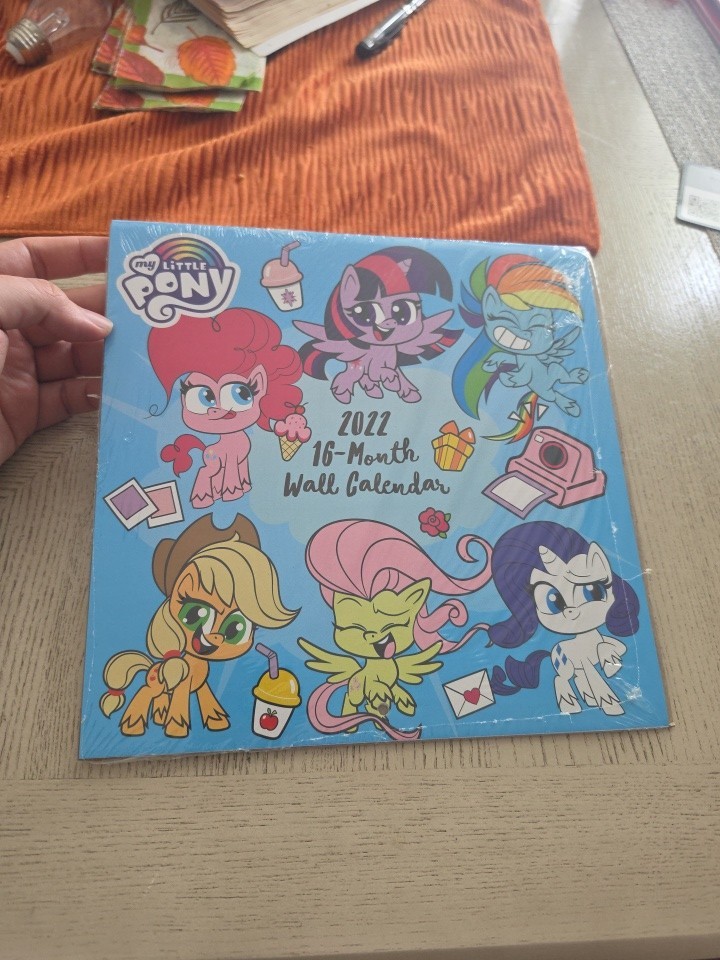 My Little Pony 2022 16-Month Wall Calendar Rare Vintage New Sealed With Posters My Little Pony 2022 16-Month Wall Calendar Rare Vintage New Sealed With Posters